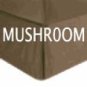 BED SKIRT SOLID  TWIN  MUSHROOM