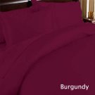 DUVET SET SOLID CAL  KING BURGUNDY