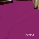 DUVET SET SOLID  QUEEN  PURPLE