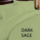 DUVET SET SOLID KING DARK SAGE