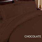 DUVET SET SOLID  KING CHOCOLATE
