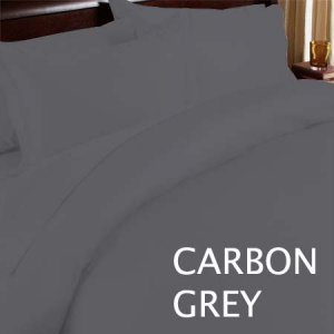 DUVET SET SOLID TWIN XL CARBON GREY