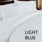 DUVET SET SOLID KING  LIGHT BLUE