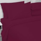 SHEET SET SOLID CAL-KING BURGUNDY