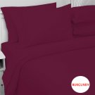 SHEET SET SOLID TWIN XL BURGUNDY