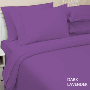 SHEET SET SOLID TWIN XL DARK LAVENDER