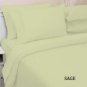 SHEET SET SOLID QUEEN SAGE
