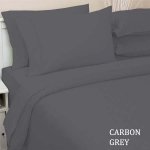 SHEET SET SOLID FULL CARBON GREY