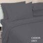 SHEET SET SOLID FULL CARBON GREY