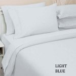 SHEET SET SOLID  KING LIGHT BLUE