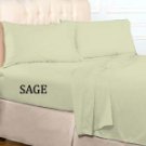 FITTED SHEET SOLID OLYMPIC  QUEEN   SAGE