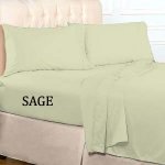 FITTED SHEET SOLID CAL  KING   SAGE