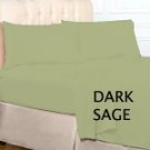 FITTED SHEET SOLID TWIN XL  DARK SAGE