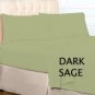 FITTED SHEET SOLID KING  DARK SAGE