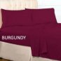 FITTED SHEET SOLID KING  BURGUNDY