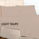 FITTED SHEET SOLID  OLYMPIC  QUEEN LIGHT TAUPE