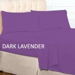 FITTED SHEET SOLID KING DARK LAVENDER