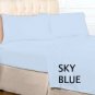 FITTED SHEET SOLID KING SKY BLUE