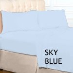 FITTED SHEET SOLID TWIN  XL SKY BLUE