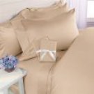 WaterBed Sheet Set Queen BEIGE Solid 100%Egyptian Cotton