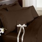 WaterBed Sheet Set King CHOCO Solid 100%Egyptian Cotton
