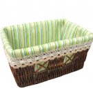 34436 willow baskets with lace lining
