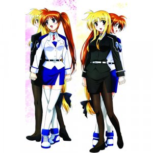 Magical Girl Lyrical Nanoha Dakimakura Hugging Body Pillow Cover N050