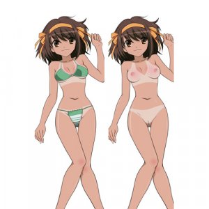 Suzumiya Haruhi Dakimakura Hugging Body Pillow Cover H062