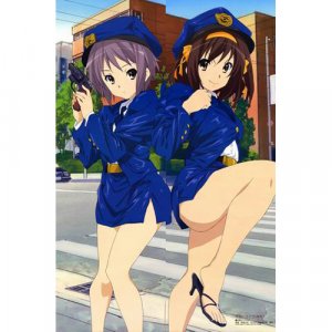 Suzumiya Haruhi Dakimakura Hugging Body Pillow Cover N295
