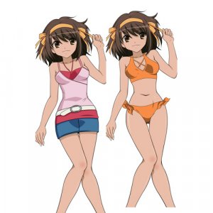 Suzumiya Haruhi Dakimakura Hugging Body Pillow Cover N077