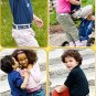 New Toddler Boys Velcro MYSELF BELT Navy Canvas 2T-4T