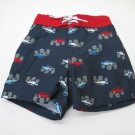 NWT GYMBOREE BOYS MONSTER TRUCKS SWIM TRUNKS 0 - 3 NEW