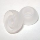 3 pair Clear/White Large Replacement Silicone Ear Buds Tips Gels for Skullcandy FMJ TiTAN 50/50 INK'D In-Ear Earphones