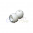3 pair White Small Replacement Silicone Ear Buds Gels Tips for Monster Diddybeats Heartbeats