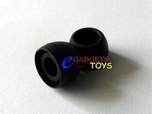 3 pair Black Small Replacement Silicone Ear Buds Gels Tips for Zune Premium Earphones
