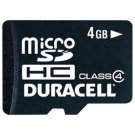 Duracell 4GB MicroSDHC Class 4 Memory Card