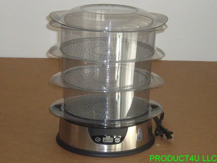 COOK'S ESSENTIALS CES2D 3 TIER food STEAMER