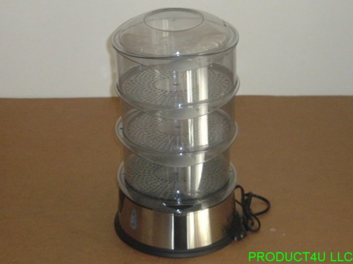COOK'S ESSENTIALS CES2D 3 TIER food STEAMER