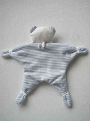 SUCETTE Antimicrobial Cotton Doudou- Sky blue. Imported.