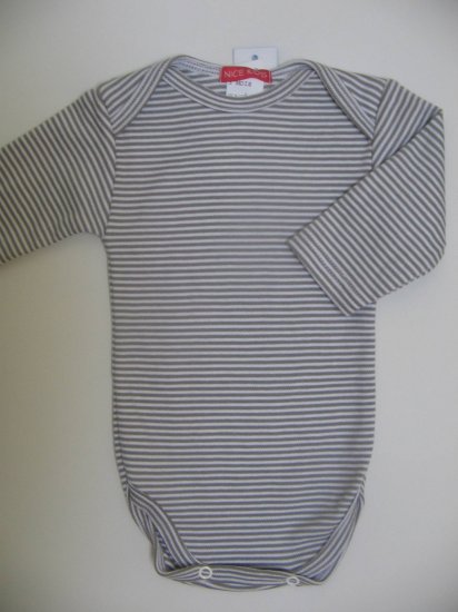SUCETTE Antimicrobial Cotton Short sleeved Bodysuit- 3M, Grey. Imported.
