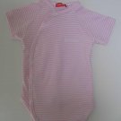 SUCETTE Antimicrobial Cotton Short sleeved Bodysuit- 6M, Rose. Imported.