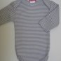 SUCETTE Antimicrobial Cotton short sleeved Bodysuit- 6M, Grey. Imported.