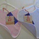 SUCETTE Antimicrobial Cotton Bib, Sky blue. Imported.