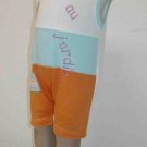 End of Summer SALE item- JARDIN onesies- 1M, Imported from France, FREE SHIPPING