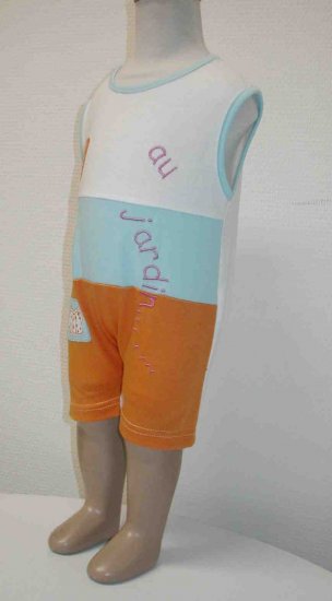 End of Summer SALE item- JARDIN onesies- 3M, Imported from France, FREE SHIPPING