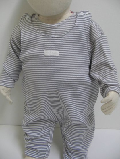 SUCETTE Antimicrobial Cotton Overall Set- 3M, Sky blue. Imported.