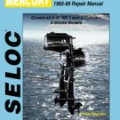 Mercury Outboards 1965-89 1 - 2 cyl  Engine Repair Manual Book