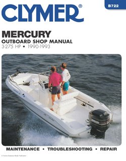 Mercury 3 - 275 HP Outboards, 1990-1993 Service Repair Manual Book