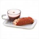 Cannoli and Cappuccino Scented Candle Set with Plate