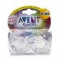 Avent PES Translucent Clear Newborn Pacifiers (0-3 months)